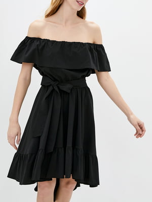Платье А-силуэта черное | 6010845