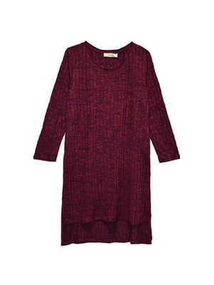 Платье-свитер бордовое | 6015237