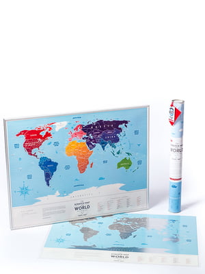 Скретч-карта мира Travel Map Silver | 6011022