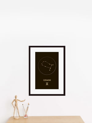Постер А3 фольгированный «Зодиак: Близнецы» | 6012221