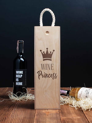 Коробка для вина на одну бутылку Wine princess | 6013089