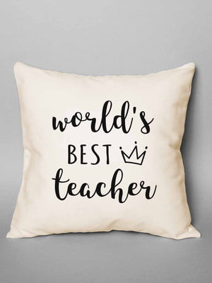 Подушка World`s best teacher (40х40 см) | 6014103