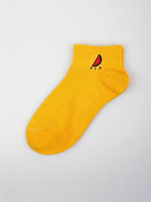 Шкарпетки короткі гірчичного кольору | 5927889