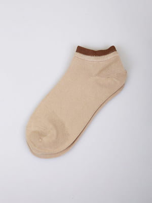 Шкарпетки короткі бежеві | 5927905