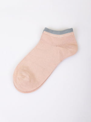 Шкарпетки короткі пудрового кольору | 5927909