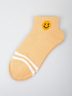 Шкарпетки короткі персикового кольору | 5927936