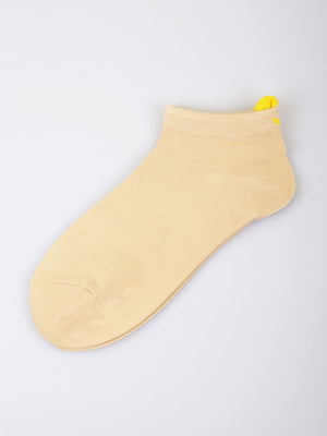 Шкарпетки короткі бежеві | 5927948