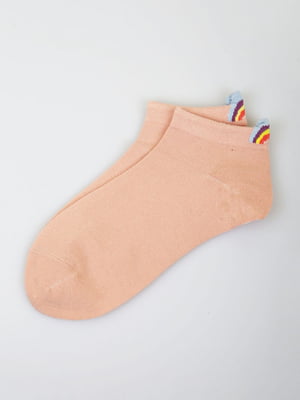 Шкарпетки короткі пудрового кольору | 5927951