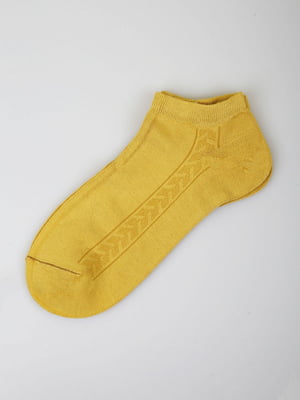 Шкарпетки короткі гірчичного кольору | 5927966
