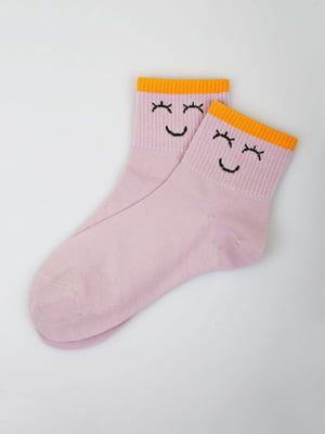 Шкарпетки бузкові з малюнком | 5928061