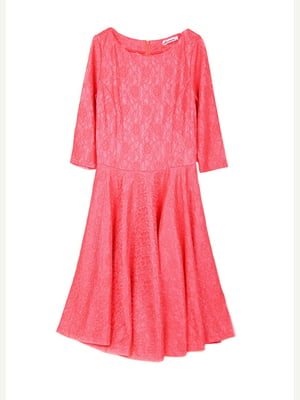 Платье розовое с цветочным принтом - Bicotone - 5928284