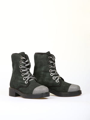 Ботинки темно-зеленые | 6019757