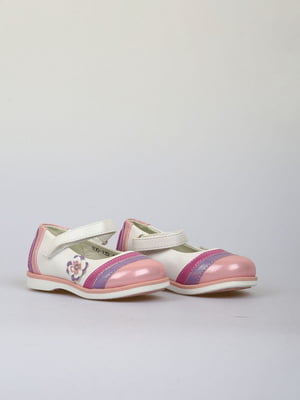 Туфли бело-розовые | 6019843