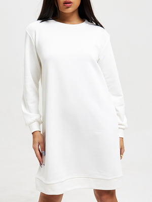 Платье-свитшот белое | 6021175