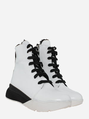 Ботинки бело-черные | 6024220