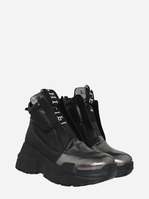 Ботинки черно-никелевого цвета | 6024290