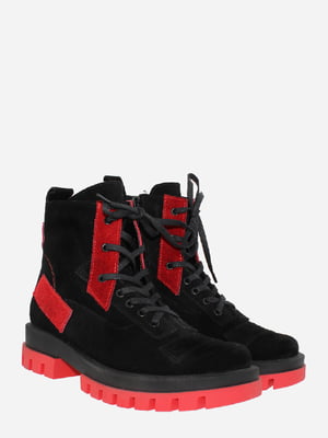 Ботинки черно-красные | 6024635