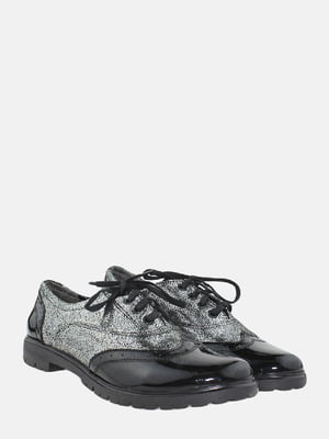 Туфли черно-серебристые | 6025189