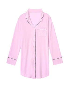 Рубашка ночная розовая | 5980272