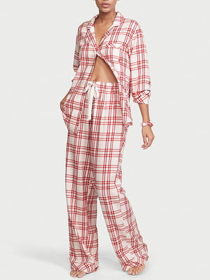 Пижама с начесом: рубашка и брюки | 6028252
