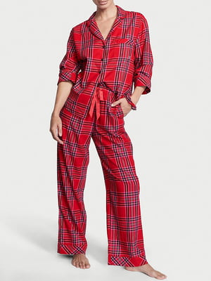 Пижама с начесом: рубашка и брюки | 6028271