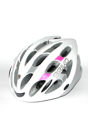Велошлем Briko Quarter White-Pink-Silv M | 6028978