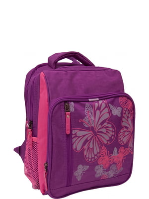 Рюкзак фиолетово-малиновый с принтом | 6033884