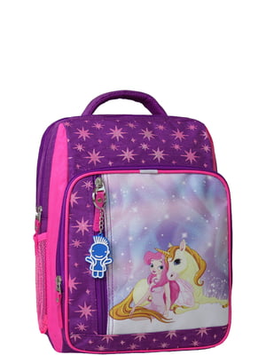 Рюкзак фіолетово-малиновий з принтом | 6034151