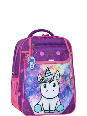 Рюкзак фіолетовий з принтом | 6034158