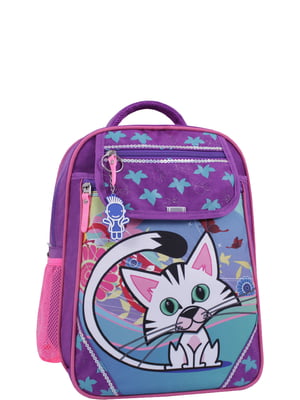 Рюкзак фіолетовий з принтом | 6034468