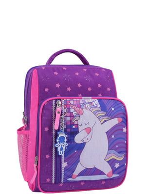 Рюкзак фиолетово-малиновый с принтом | 6034475