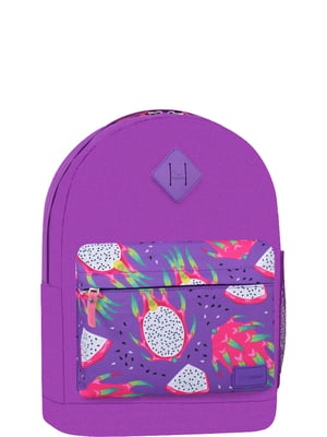 Рюкзак фиолетовый с принтом | 6034671