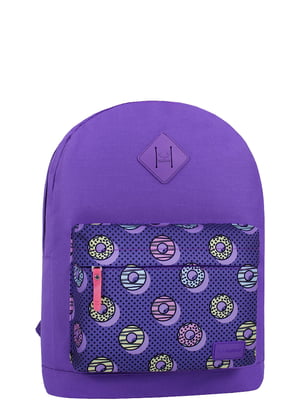 Рюкзак фиолетовый с принтом | 6034672