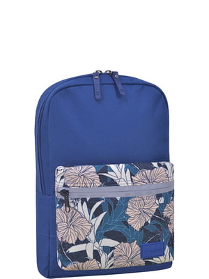 Рюкзак синий с принтом | 6034919