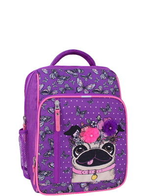 Рюкзак фіолетовий з принтом | 6035057