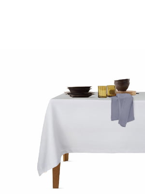 Набор столовый: скатерть (140х180 см) и салфетки (35х35 см, 4 шт.) Grey/Steel | 6036126