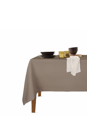 Набір столовий: скатертина (140х180 см) та серветки (35х35 см, 4 шт.) Chocolate/Beige  | 6036129