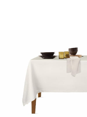 Набор столовый: скатерть (140х180 см) и салфетки (35х35 см, 4 шт.) Milk/Beige | 6036133