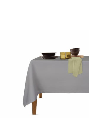Набор столовый: скатерть (140х180 см) и салфетки (35х35 см, 4 шт.) GreyDark/Olive | 6036155