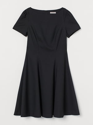 Платье А-силуэта черное | 6038069