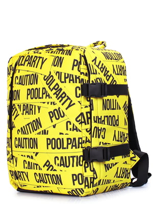 Рюкзак жовтий із принтом | 6041159