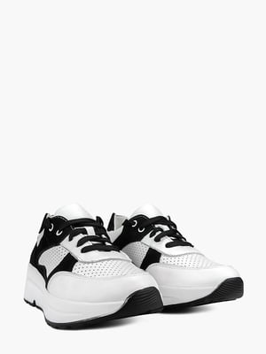 Кросівки біло-чорні | 6041201