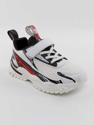 Кросівки білі з контрастними вставками | 6045392