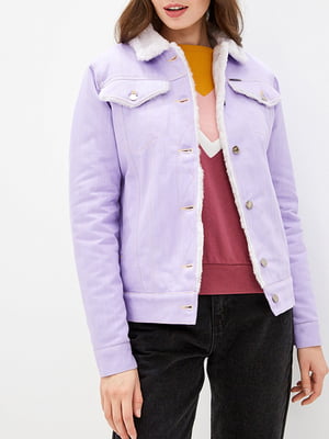 Куртка светло-фиолетовая джинсовая | 6048235