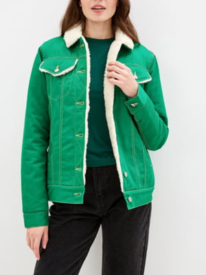 Куртка зеленая джинсовая | 6048237
