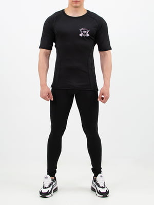 Комплект спортивной одежды: футболка и тайтсы | 6048556