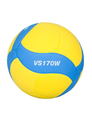 Мяч волейбольный желто-голубой с принтом | 6053939