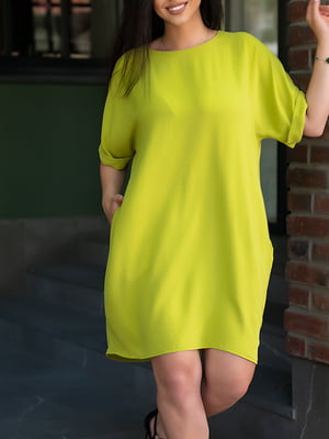 Платье оливкового цвета | 6055539