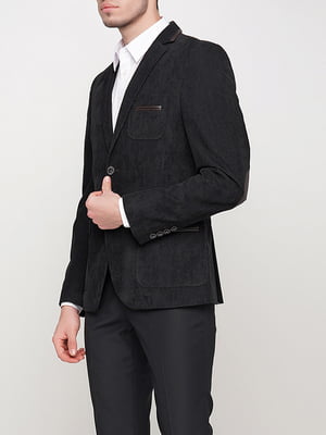 Пиджак черный вельветовый | 6056322