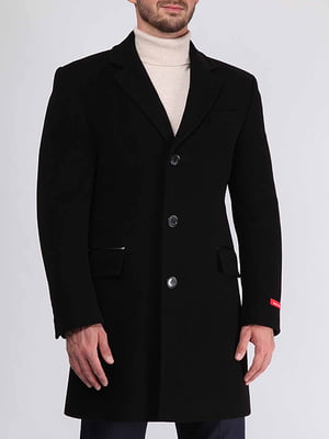 Пальто черное твидовое | 6056750